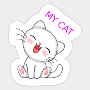 cat cat owner dog lover cat mom cat dad golden girls cat funny christmas funny music Sticker